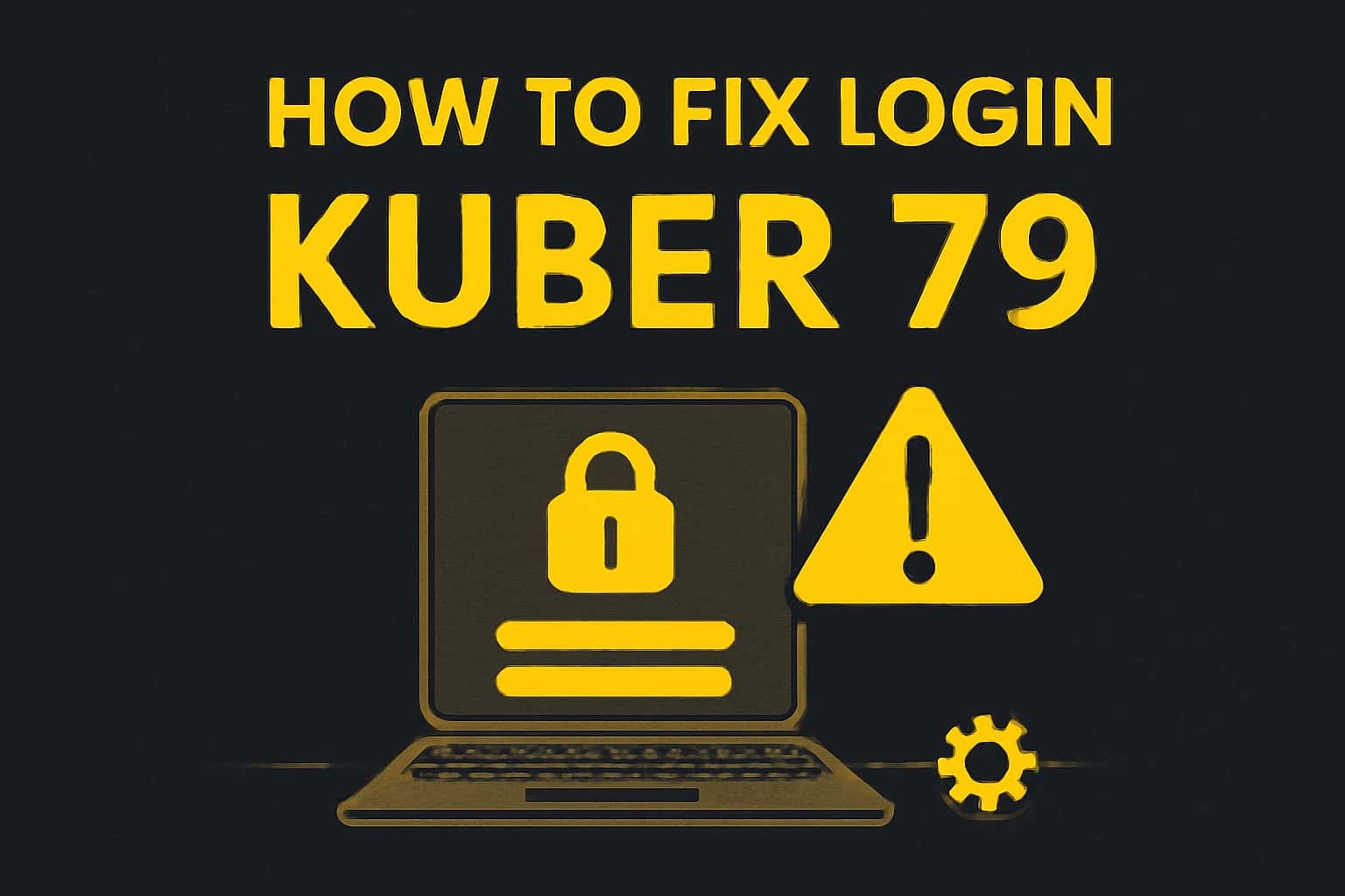Informational scene on fixing login issues for Kuber 79.