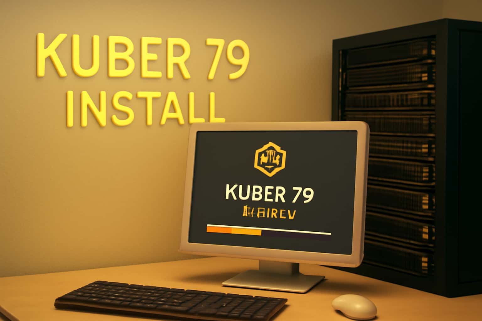 Informational scene about Kuber 79 installation process.