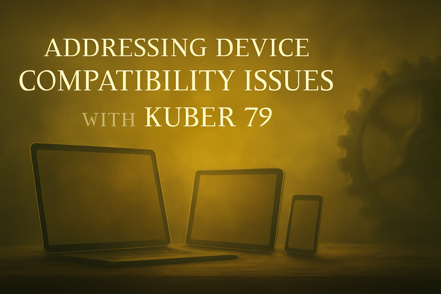 Informational graphic on Kuber 79 compatibility across Android and iOS devices.
