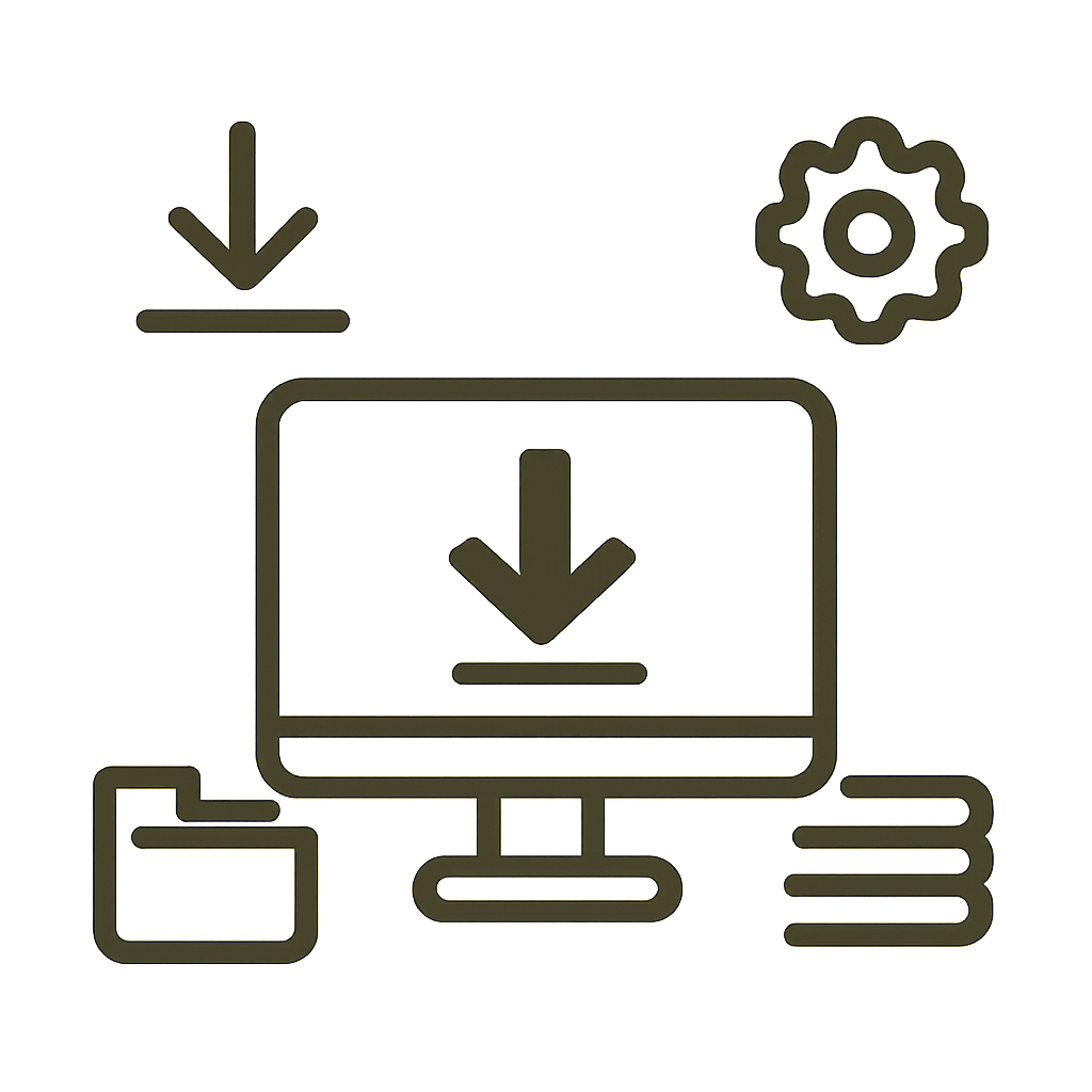 Illustration explaining the installation process for Kuber 79 on Android.